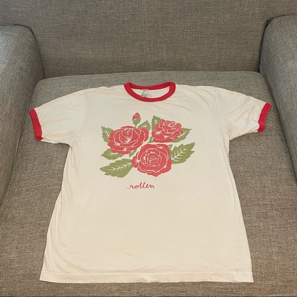 Stay at Home Club Tops - Stay at Home Club | “Rotten” Ringer T-shirt | M